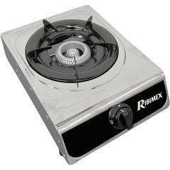 Réchaud Gaz Inox 1 Feu 2,9KW – Inox, Compact et Efficace – Idéal pour Camping et Cuisine Extérieure - RIBIMEX