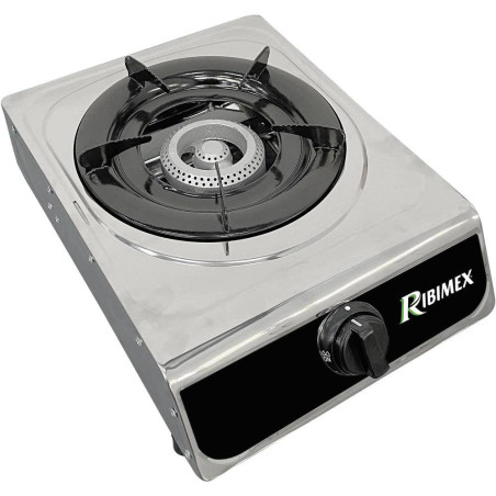 Réchaud Gaz Inox 1 Feu 2,9KW – Inox, Compact et Efficace – Idéal pour Camping et Cuisine Extérieure - RIBIMEX