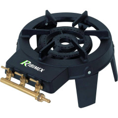Réchaud Gaz 9KW – 3 Robinets, 2 Brûleurs – Puissant et Efficace – Idéal pour Cuisine Extérieure - RIBIMEX