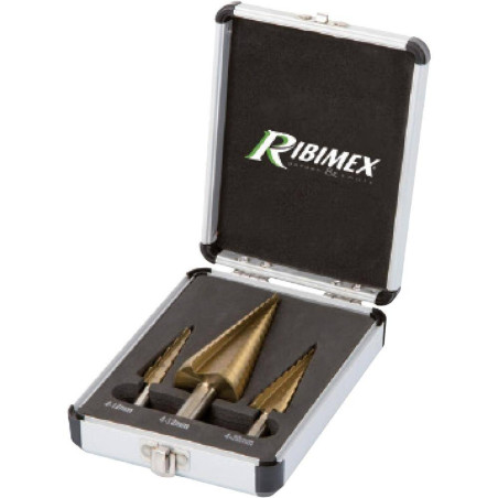 Coffret de 3 Forets Étagés – Outils de Perçage – Précision et Polyvalence - RIBIMEX