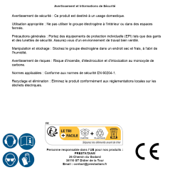 Groupe Électrogène 3150W – 4 Temps – Puissant et Fiable – Idéal pour Énergie de Secours - RIBIMEX