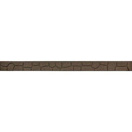 Bordure Jardin "Galets" 120x9 cm – Caoutchouc, Résistante et Durable – Aménagement Paysager - RIBIMEX
