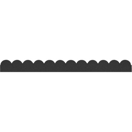 Bordure de Jardin 120x5x10 cm – Caoutchouc, Résistante aux Intempéries – Idéale pour Délimiter vos Espaces Verts - RIBIMEX