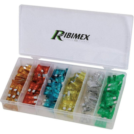 Lot de 120 Fusibles Larges en Coffret – Pratique et Complet – Idéal pour Réparations Électriques - RIBIMEX