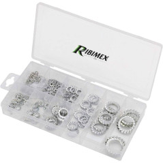 Coffret de 200 Rondelles Éventails – Acier, Assortiment Complet – Fixations Pratiques et Durables - RIBIMEX