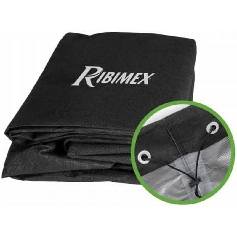 Housse de Protection BBQ Rectangulaire 90x70xH70 cm – 120g, Noir – Protection et Durabilité - RIBIMEX