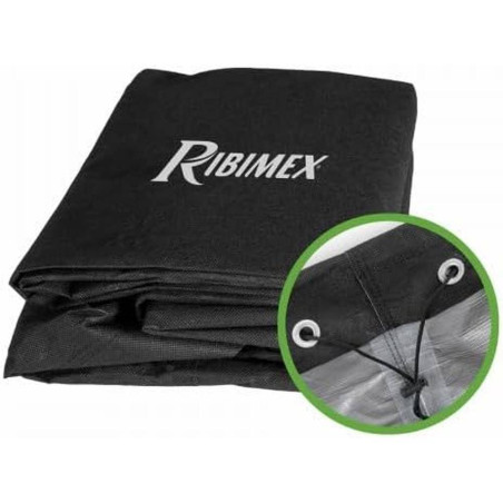 Housse de Protection BBQ Rectangulaire 90x70xH70 cm – 120g, Noir – Protection et Durabilité - RIBIMEX