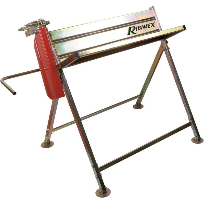 Chevalet Porte Bûche Métal avec Support Tronçonneuse – 11.5 kg – Résistant et Pratique - RIBIMEX