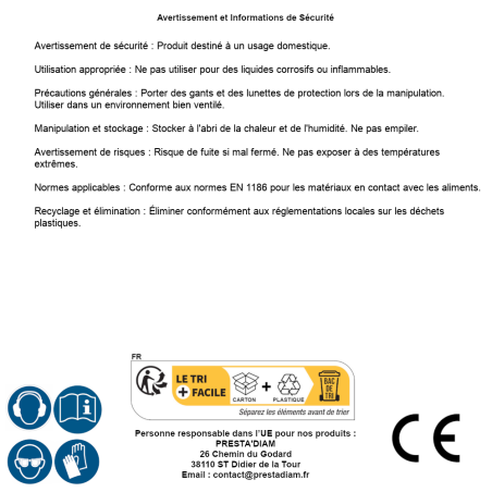 Jerrican Alimentaire 20L avec Robinet – Pratique et Durable – Idéal pour Stockage de Liquides - RIBIMEX