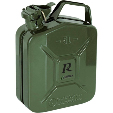 Jerrican Métal 5L - Utilisation Universelle - Résistant et Durable - Ergonomique - D-Work