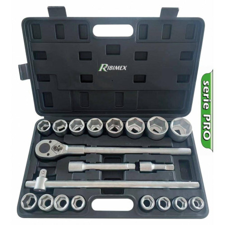 Coffret Poids Lourd 21 Pièces à Douilles 6 Pans – Outils de Précision – Résistance et Durabilité - RIBIMEX