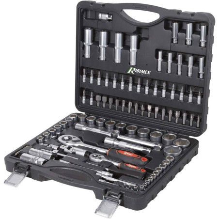 Coffret de 94 Clés à Douille Pro – Chrome Vanadium – Outils Complets pour Réparations – RIBIMEX - RIBIMEX