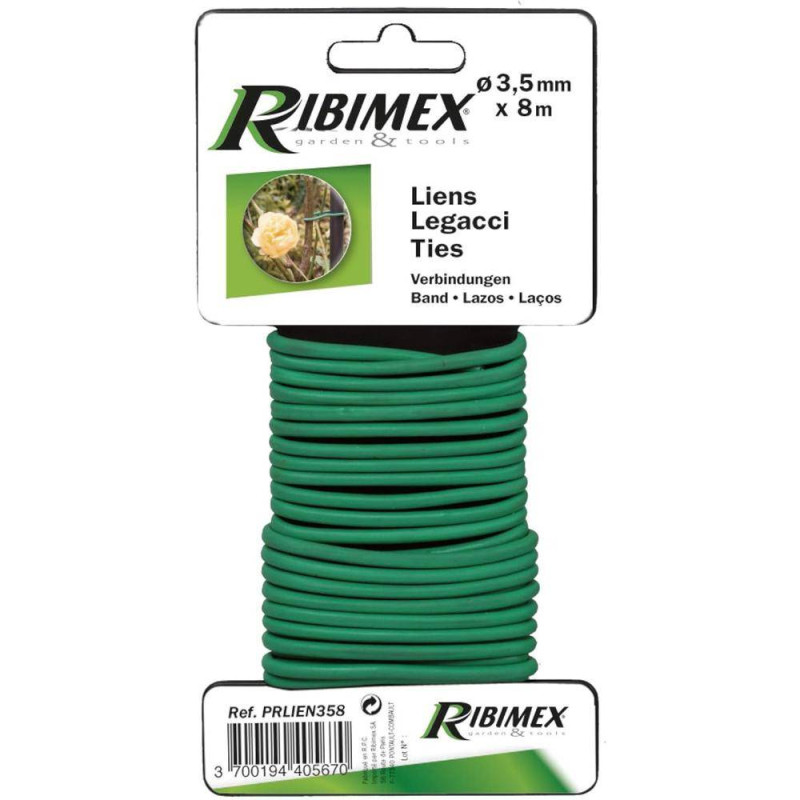 Lien 3,5 mm x 8 m – Polypropylène, Résistant et Flexible – Idéal pour Fixations - RIBIMEX