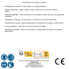 Applique Solaire Clara avec Détecteur - Éclairage Extérieur - Écologique et Pratique - D-Work