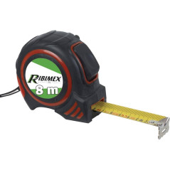 Mètre Ruban 8M x 25 mm – Précision et Résistance – Idéal pour Mesures Précises - RIBIMEX
