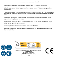 Multimètre Digital - Précision et Polyvalence - Mesures Électriques Fiables - D-Work
