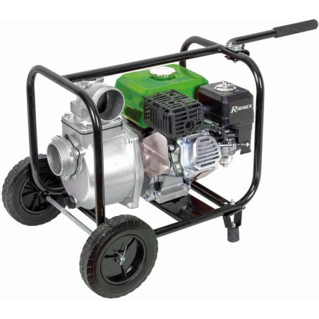 Motopompe sur Roues 212CC 33m³/h – 24.04 kg – Débit Élevé et Mobilité – RIBIMEX - RIBIMEX