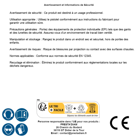 Pistolet pour PRNHP22T – Outil de Précision – Idéal pour Applications Pneumatiques - RIBIMEX