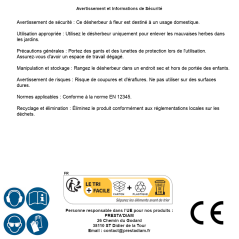 Désherbeur à Fleur – 0,18 kg – Outil Pratique pour Jardinage – RIBIMEX - RIBIMEX