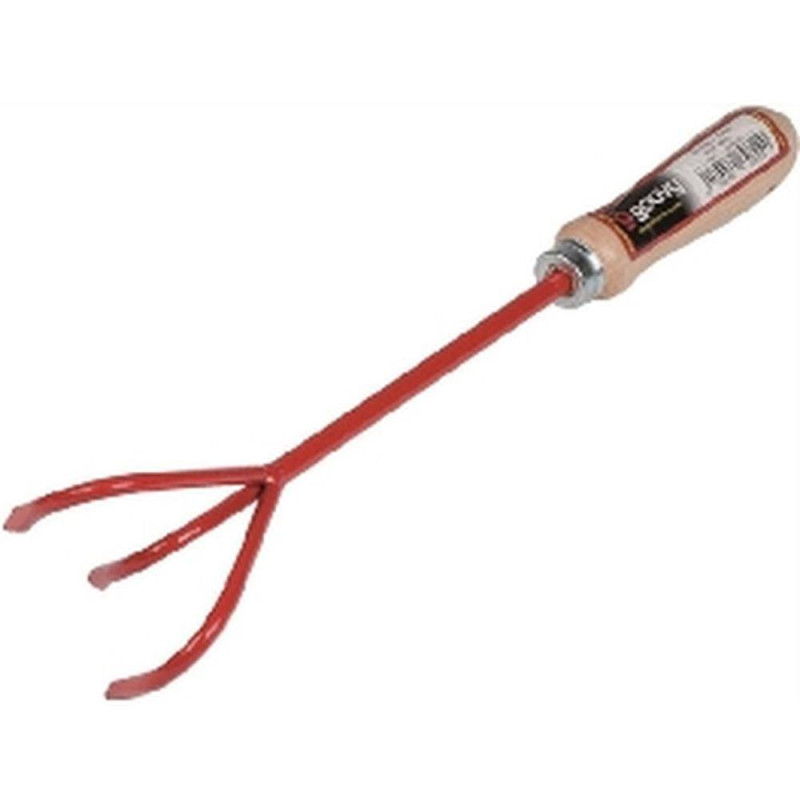 Griffe à Fleurs 3 Dents – Manche Bois – Outil de Jardinage Pratique – Idéal pour Aérer le Sol - RIBIMEX