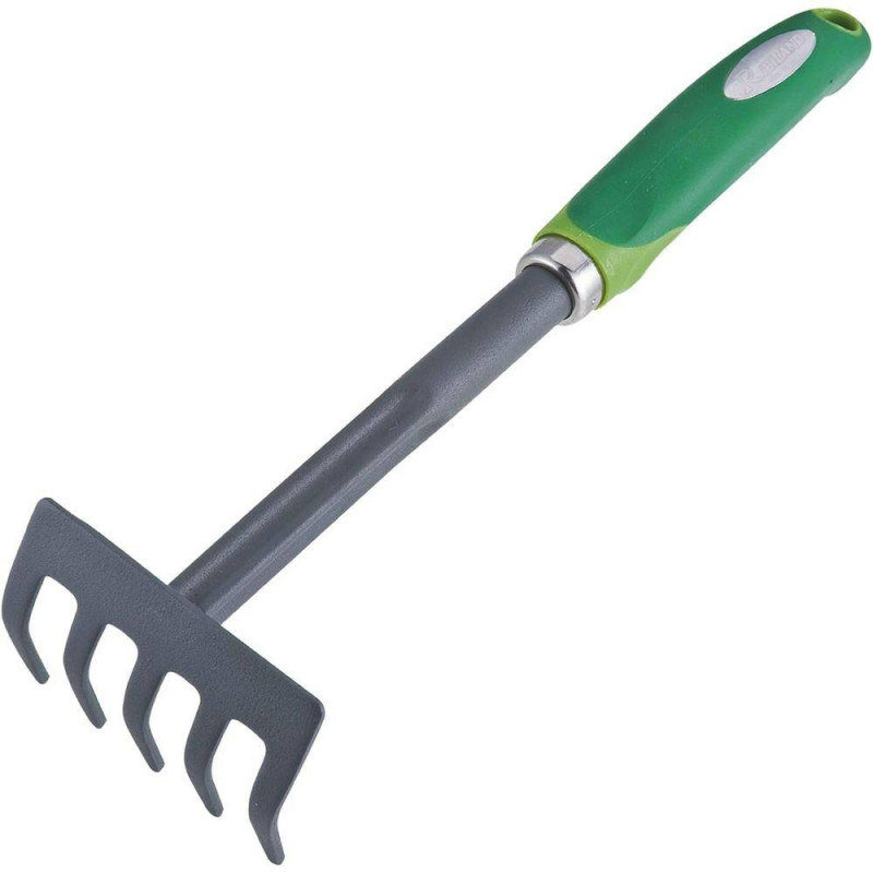Rateau à Fleurs 5 Dents – Manche Bi-Matière – Outil de Jardinage Pratique – Idéal pour Entretien de Fleurs - RIBIMEX