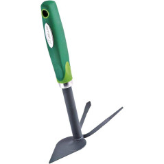 Serfouette Langue et Fourche à Fleurs – Manche Bi-Matière – Outil de Jardinage Pratique – Idéal pour le Désherbage - RIBIMEX