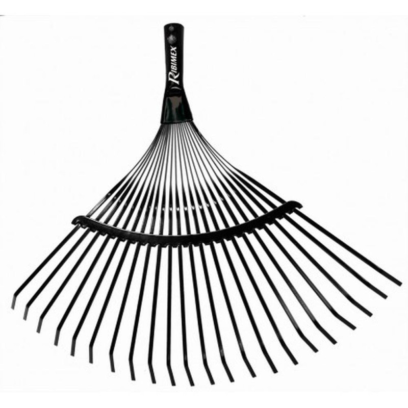 Balai à Feuille Métal 22 Dents – Sans Manche – Outil de Jardinage Efficace – Nettoyage Rapide et Pratique - RIBIMEX
