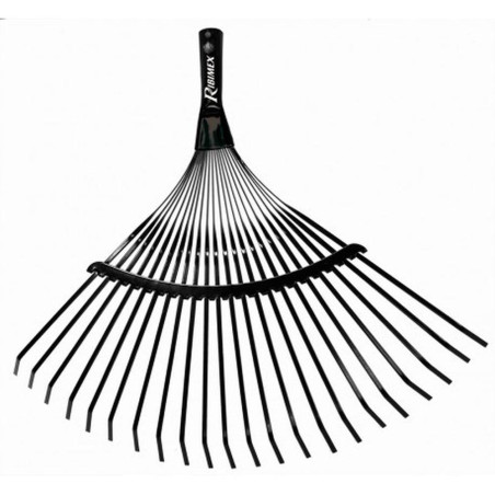 Balai à Feuille Métal 22 Dents – Sans Manche – Outil de Jardinage Efficace – Nettoyage Rapide et Pratique - RIBIMEX