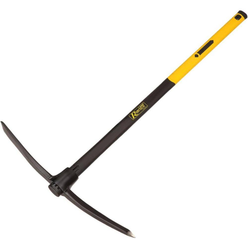 Pioche 2,5kg – Manche Tri-Matière 91 cm – Outil de Jardinage Résistant – Idéale pour Creuser et Bêcher - RIBIMEX