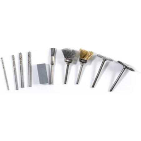 Lot de 10 Brosses sur Tige pour PROMKIT300 – Accessoire de Nettoyage – Polyvalent et Efficace - RIBIMEX