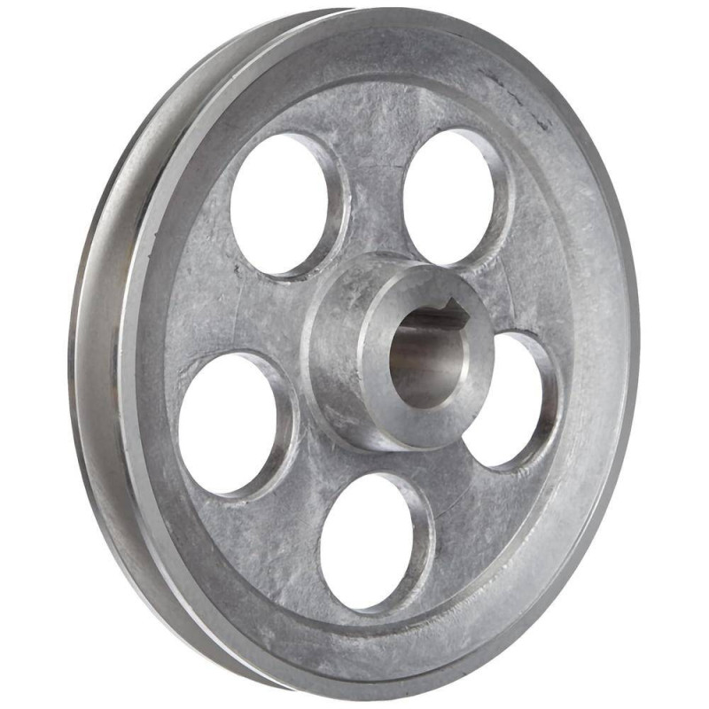 Poulie D.160 mm Axe 24 mm – 1 Gorge Type A – Résistante et Durable - RIBIMEX