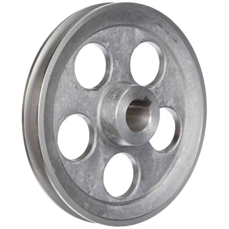 Poulie D.160 mm Axe 24 mm – 1 Gorge Type A – Résistante et Durable - RIBIMEX
