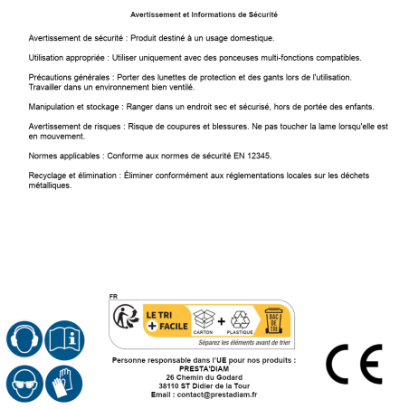 Lame Droite en Acier pour Ponceuse Multi-Fonctions – 0,04 kg – Acier, Précision et Polyvalence - RIBIMEX