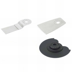 Lot de 3 Lames pour Ponceuse Multi-Fonctions - 0,13 kg - Précision et Polyvalence - D-Work