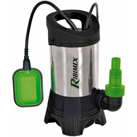 Pompe Vide Cave 900W – Inox, Flotteur Inclus – Efficace pour Évacuation des Eaux Chargées - RIBIMEX