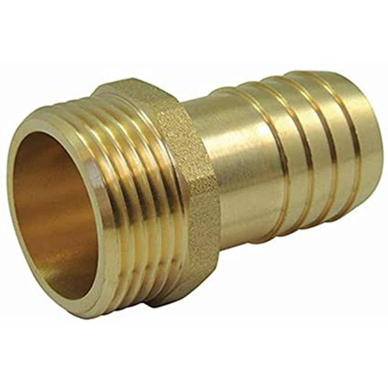 Raccord Laiton Cannelé Male 1 po 1/4 - Sortie 30 mm - Résistant et Durable - D-Work Raccord Laiton Cannelé Male 1 po 1/4 - Sortie 30 mm - Résistant et Durable - D-Work