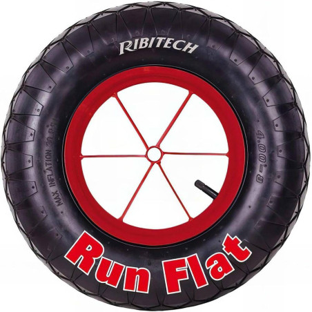 Roue Gonflable 400 mm - D. 20 mm - Run Flat - Résistance et Durabilité - D-Work