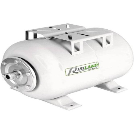 Cuve Horizontale 24L 1" – Réservoir pour Surpresseur – Idéale pour Stockage d'Eau - RIBIMEX