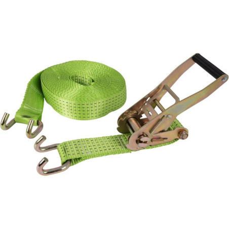 Sangle d'Arrimage à Cliquet 50mm x 15m – 2500/5000 kg – Résistante et Pratique - RIBIMEX