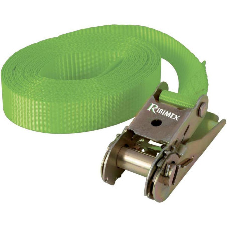 Sangle Bagagère à Cliquet 5M 25 mm – 800/1600 kg, Résistante et Pratique – RIBIMEX - RIBIMEX