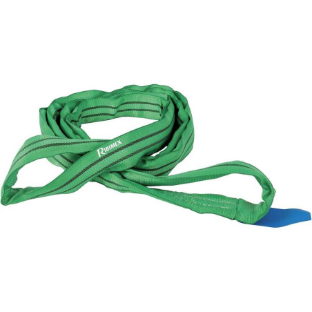 Élingue Tube 2T x 2M – Verte, Résistante et Durable – Idéale pour Levage - RIBIMEX