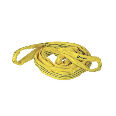 Élingue Tube 3T 4m - Jaune - Résistante et Durable - Idéale pour Levage - D-Work