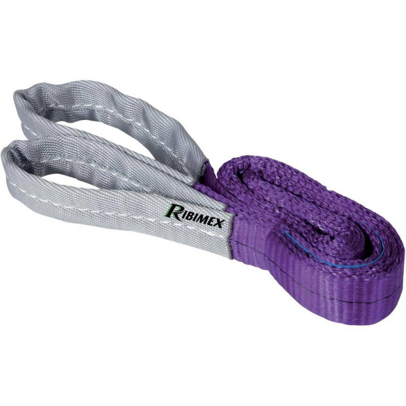 Élingue Plate 1T 1M – Violet – Résistante et Durable – Idéale pour Levage - RIBIMEX