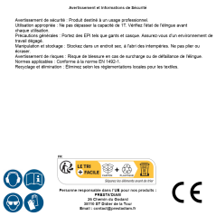 Élingue Plate 1T 4M – Violet – Résistante et Durable - RIBIMEX