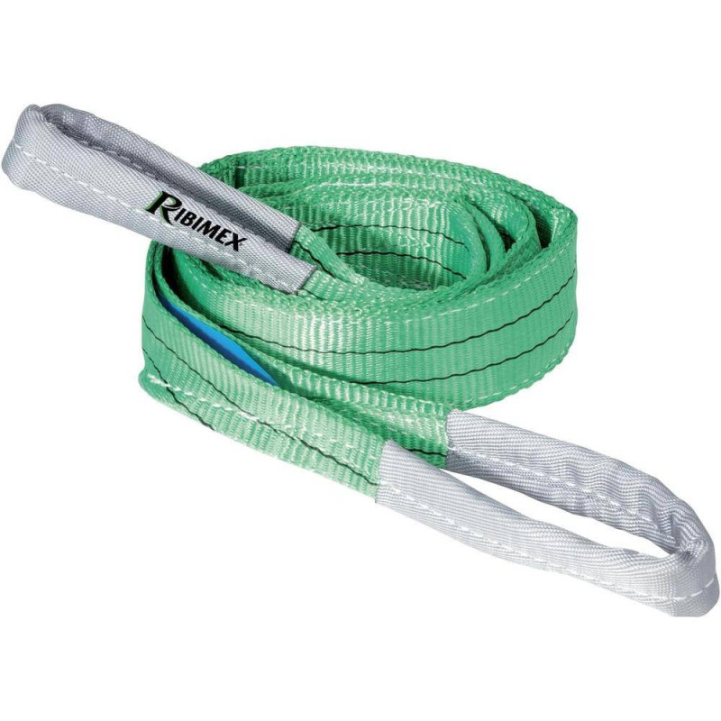 Élingue Plate 2T 2M – Verte, Résistante et Durable – Idéale pour Levage - RIBIMEX
