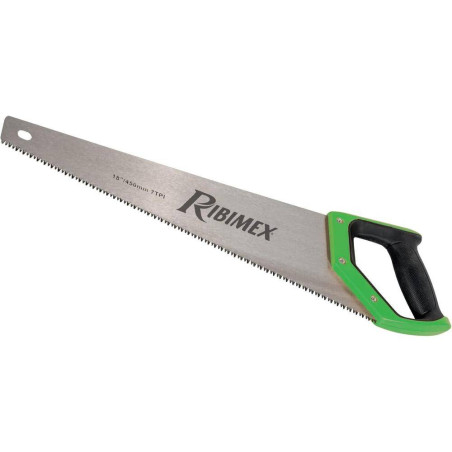 Scie Égoïne 450 mm 7 TPI – Dents Affûtées, 3 Côtés – Précision et Efficacité – RIBIMEX - RIBIMEX