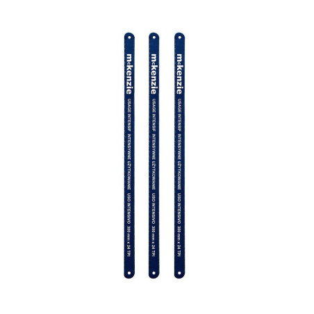 Lot de 3 Lames Bois et Métal 30 cm – Polyvalentes et Durables – Idéales pour Découpe Précise - RIBIMEX