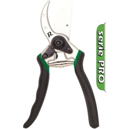 Sécateur Pro 215 mm – Aluminium Forgé, Lames Courbées – Précision et Confort d'Utilisation - RIBIMEX