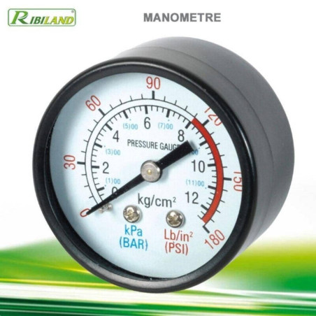 Manomètre Fileté 1/4" M – 0,08 kg – Précision et Fiabilité – RIBIMEX - RIBIMEX