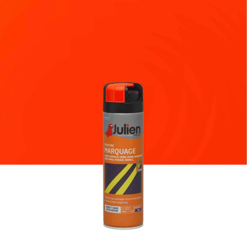 Marqueur Peinture Orange Fluo 500 ml – Fluorescent, Pratique et Visible – Idéal pour Marquage et Signalisation - RIBIMEX